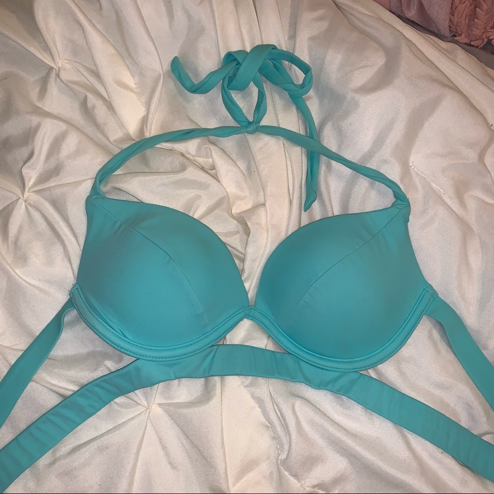 Victoria’s Secret Blue Cut Out Strap Bikini Top